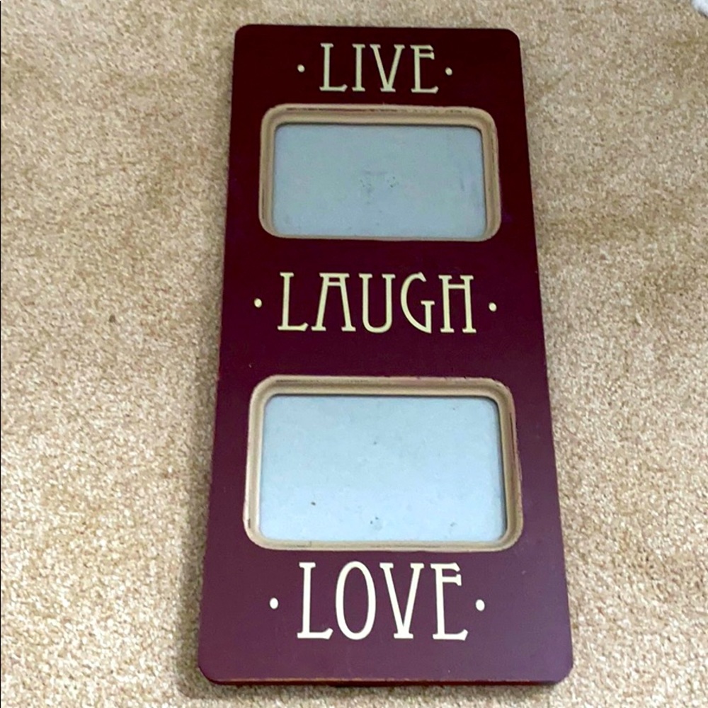 Live laugh love frame